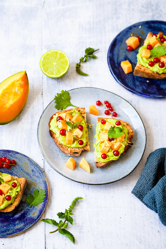 tartines guacamole melon recette vegan