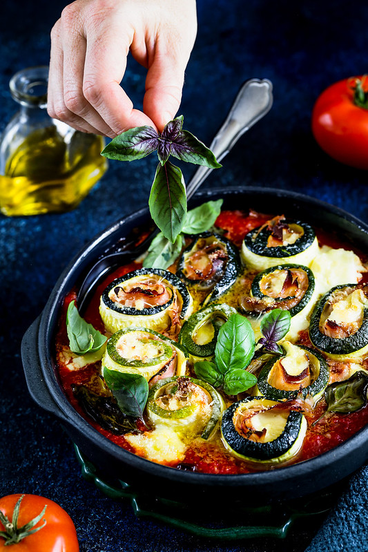 roules courgettes four recette italienne