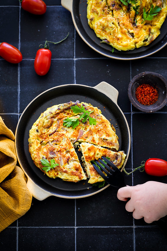 frittata oignons recette italienne pas chere