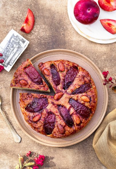 Gâteau au sarrasin et aux prunes (sans gluten)