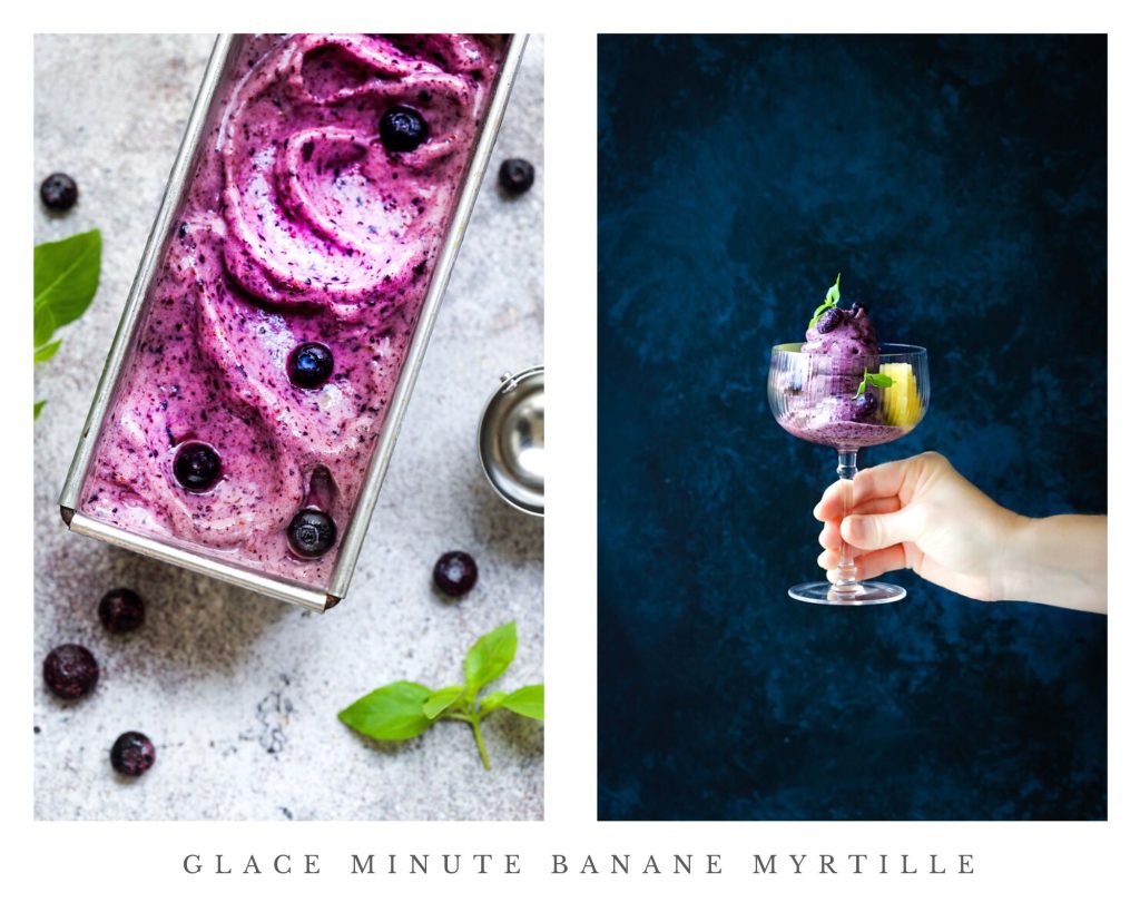 glace nicecream myrtilles vegan