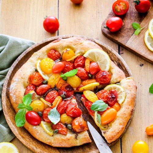 pizza farine complete tomate cerise citron recette italienne