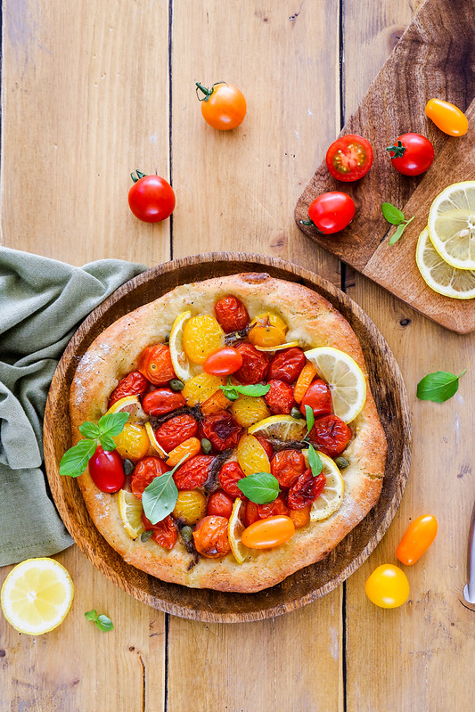 pizza complete tomates cerise citron recette