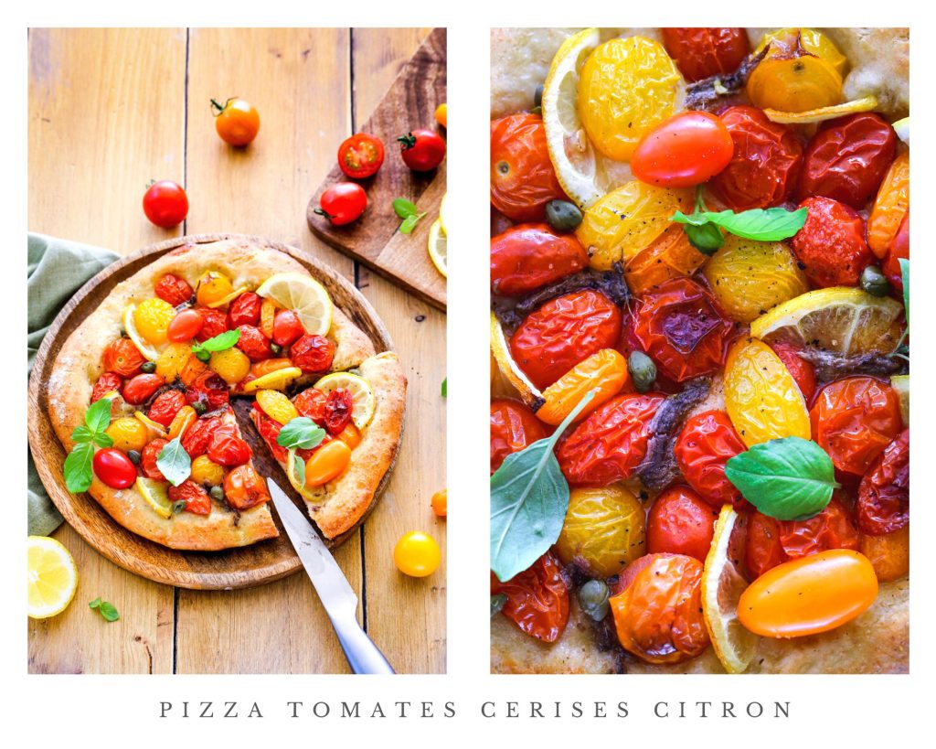 pizza tomates cerise citron anchois recette facile italienne