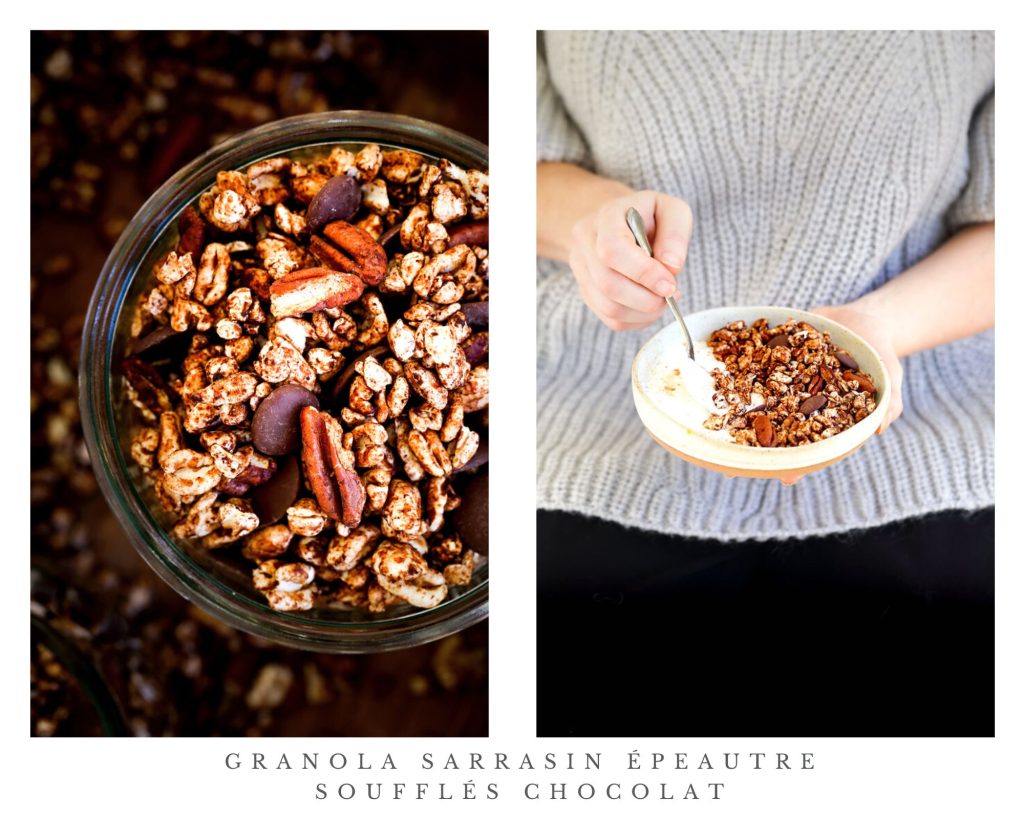 granola sarrasin epeautre souffles chocolat recette