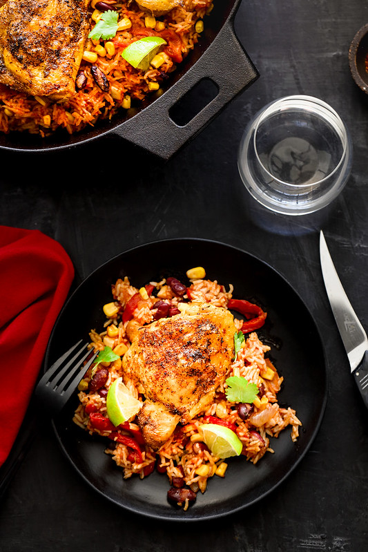 poulet riz mexicaine recette facile one pot