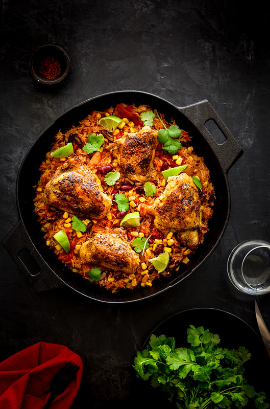 riz mexicaine cuisse poulet