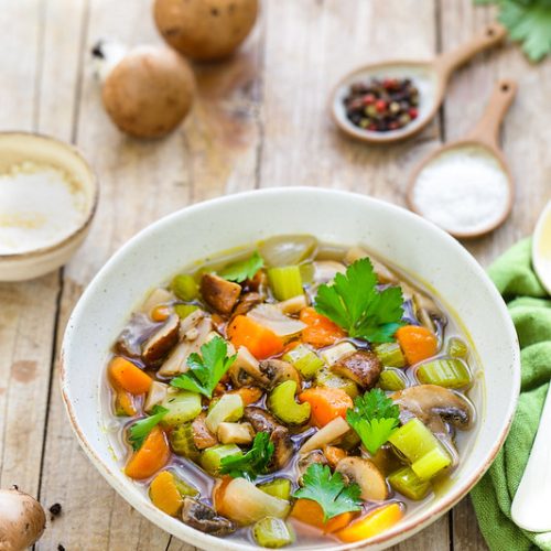 minestrone champignons patate douce celeri recette saine