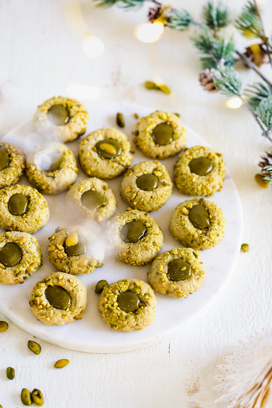 Biscuits sablé à la pâte de pistache - pâtisserie Aïd - Nad_recettedumonde