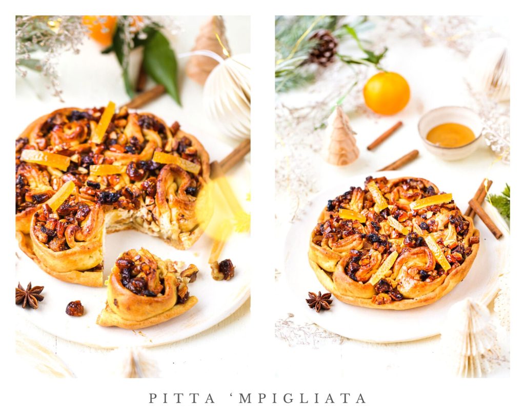 Tarte italienne fruits secs pitta impigliata chiusa recette calabre