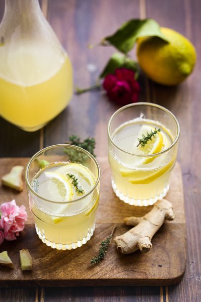 Boisson au gingembre, citron et miel