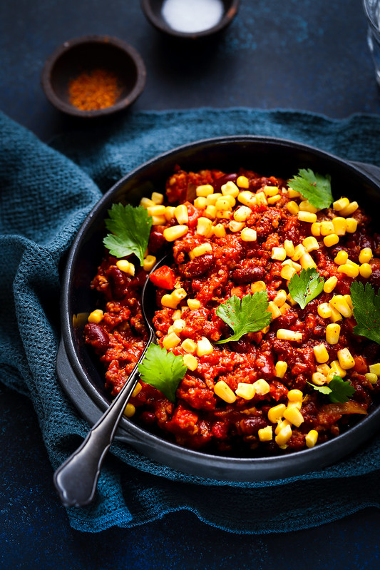 chili con carne saucisse