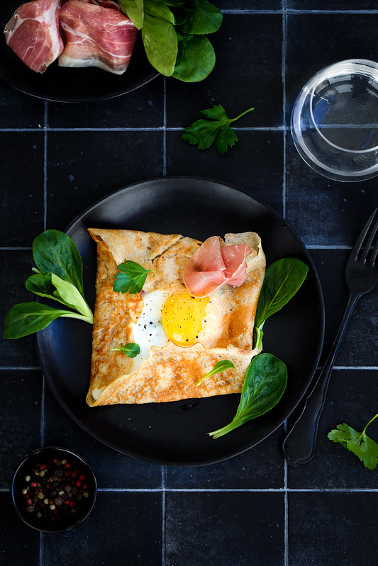 crepes farine complete oeuf jambon fromage