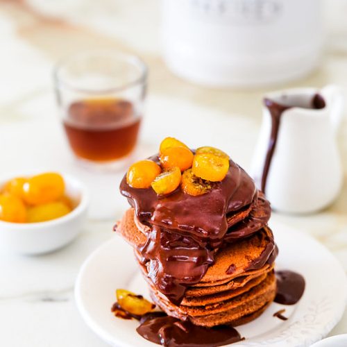 pancakes chocolat sauce chocolat sirop erable recette