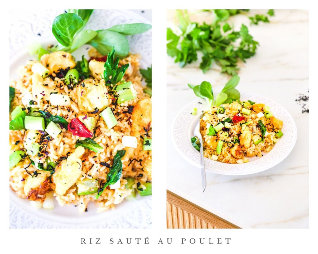 riz saute poulet gingembre soja