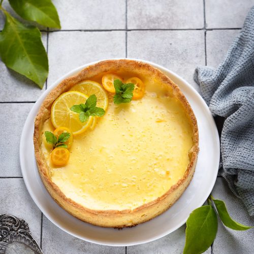 tarte citorn bergamote type flan