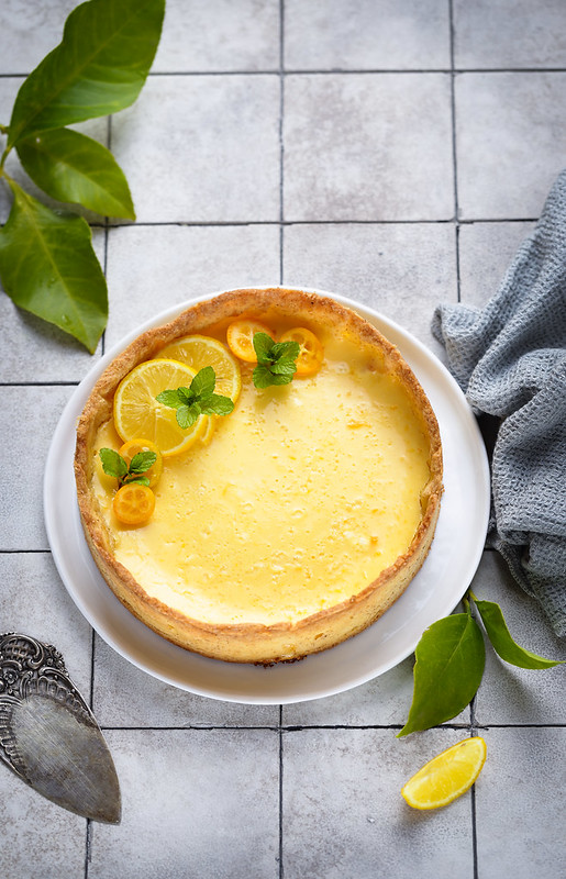 tarte citorn bergamote type flan