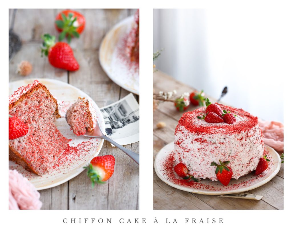 chiffon cake fraise recette