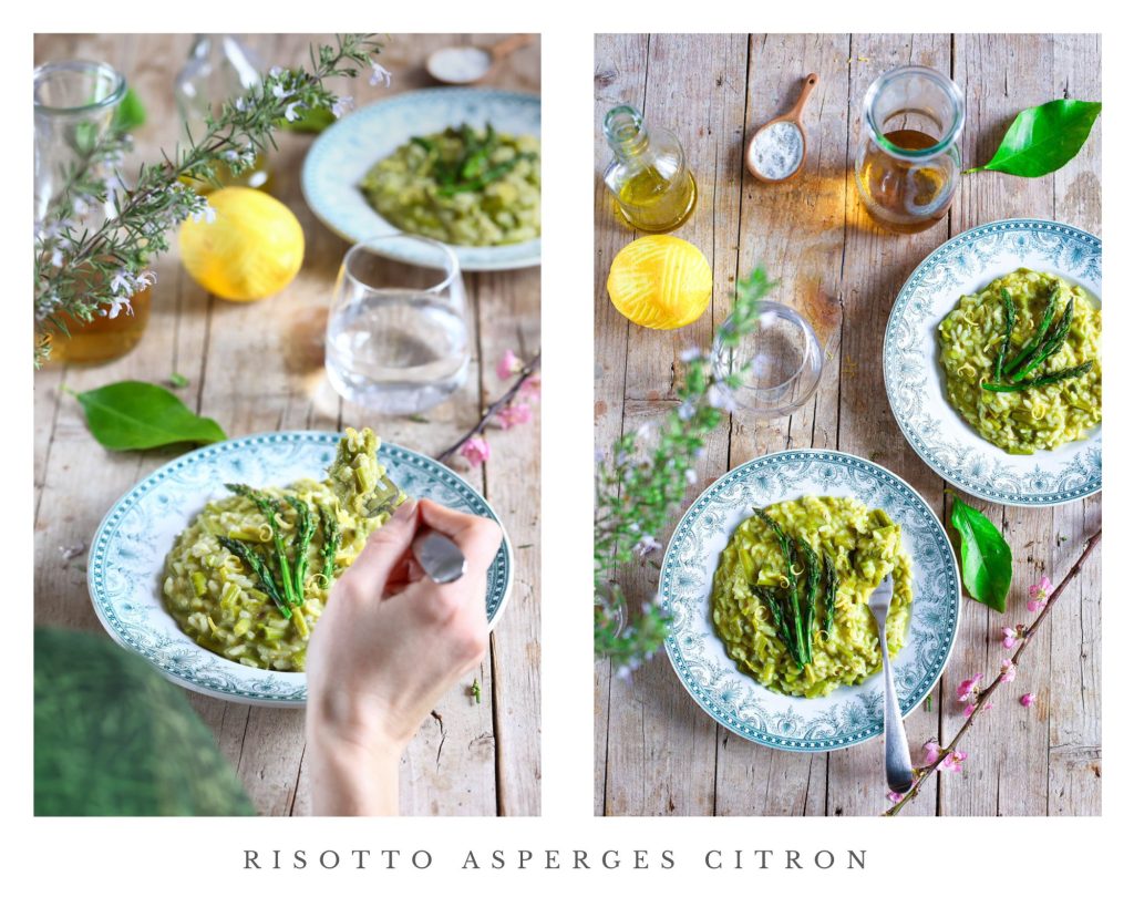 risotto asperges recette italienne vegetarienne