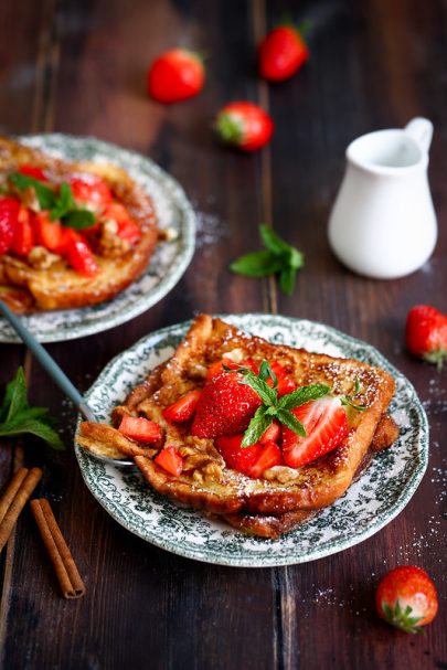 Pain perdu aux fraises (et la recette de base)