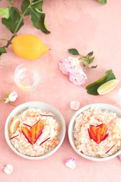 Risotto aux crevettes et au citron