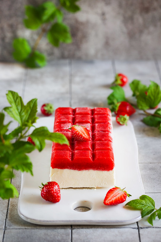entremets fraise mousse chocolat blanc recette