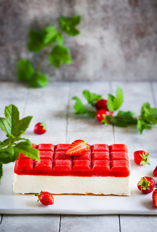 entremets sans gluten fraises recette