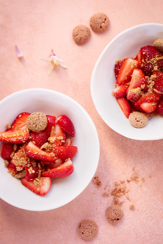 fraises citron fleur oranger amaretti