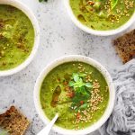 soupe verte printemps legere vegan