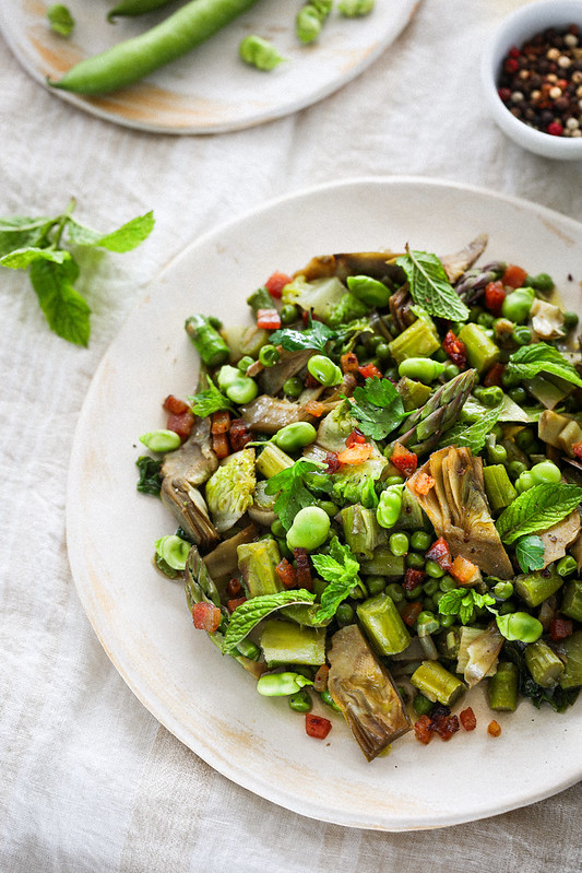 vignarola legumes de printemps sautes recette romaine