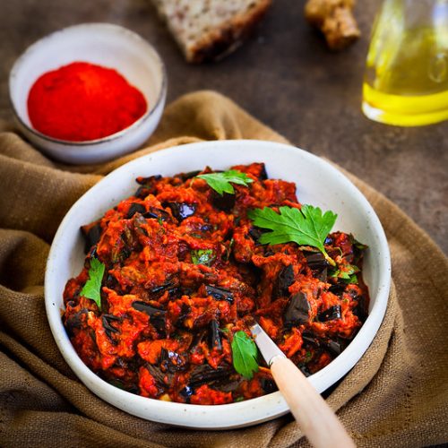 caviar aubergines marocain zaalouk