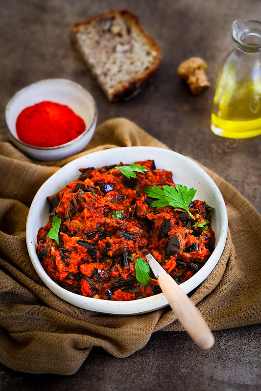 caviar aubergines marocain zaalouk