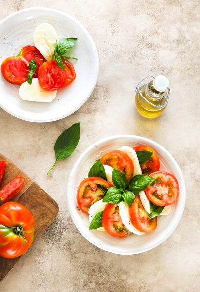 Tomates mozzarella ou l’insalata caprese