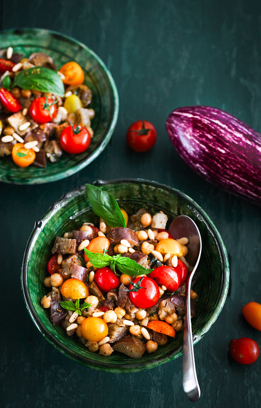 salade italienne aubergines