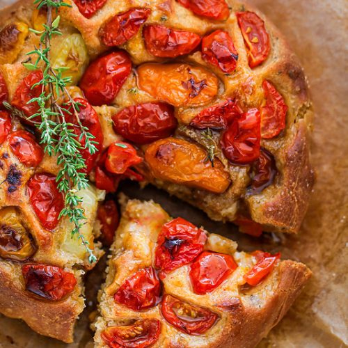 tarte focaccia tomates cerise