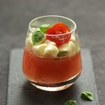 verrine eau de tomates mozzarella light