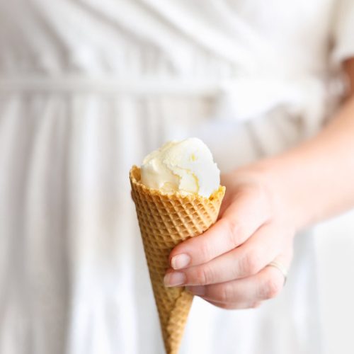 glace fleur oranger