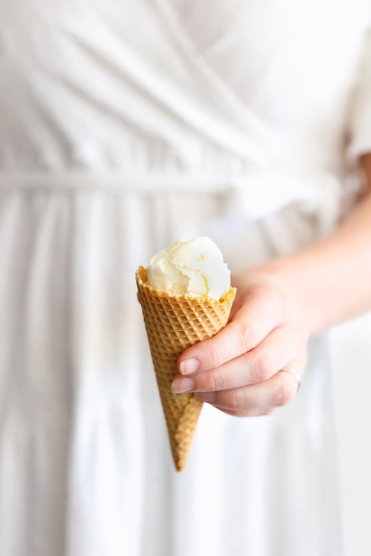 glace fleur oranger