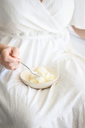 Glace à la fleur d’oranger (sans oeufs)