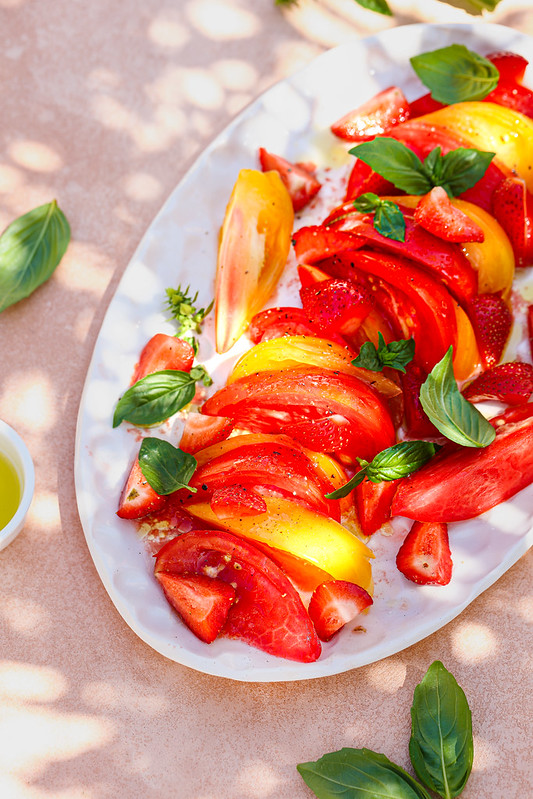 salade tomate fraises Passedat