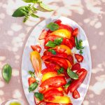 salade tomates fraises basilic