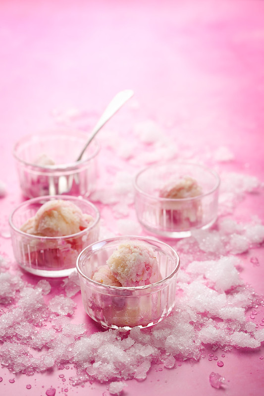 sorbet litchi rose framboise facon Ispahan Pierre Herme