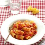 pates amatriciana sauce tomate guanciale