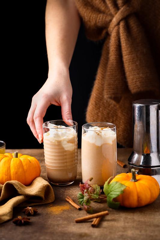 pumpkin spice latte cafe lait courge