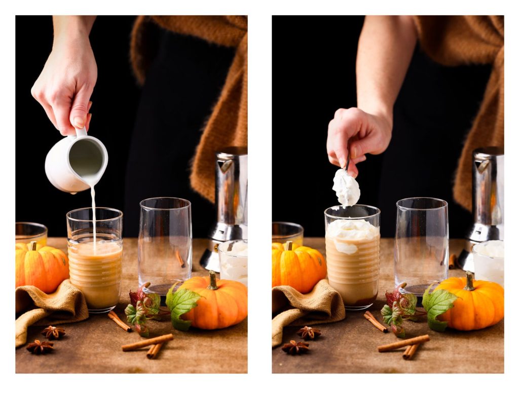 pumpkin spice latte cafe lait sirop potiron recette