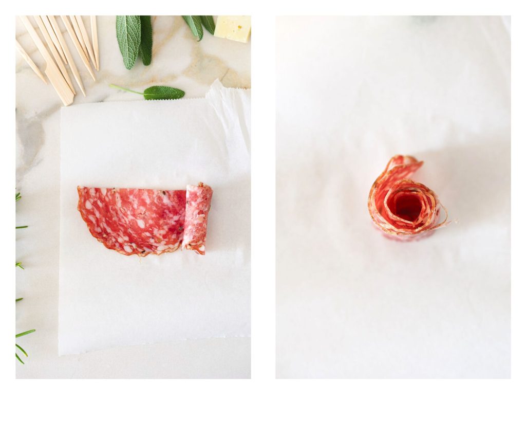 rose salami pas pas tour de main