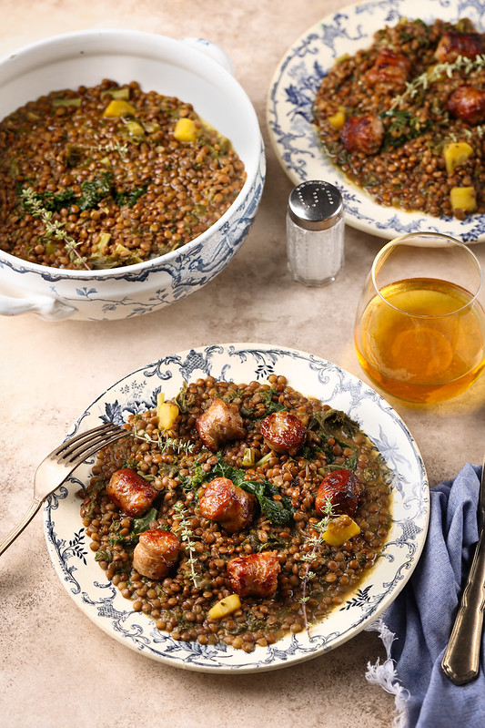 lentilles saucisse recette facile pas chere