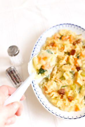 Pâtes, pommes de terre et fromage (pasta, patate e provola) comme à Naples