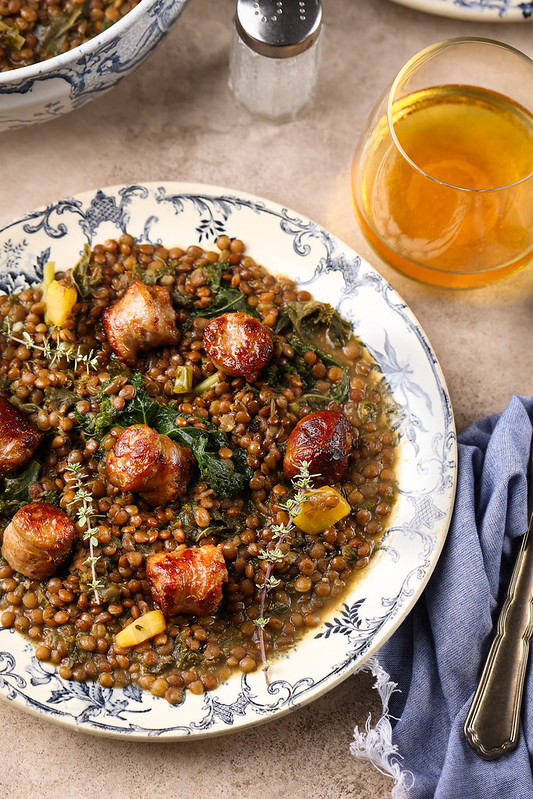 Saucisse lentilles recette