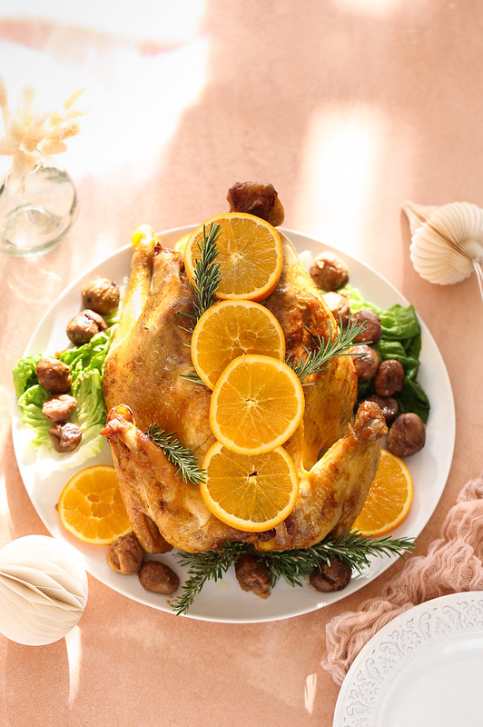 chapon roti orange conseils